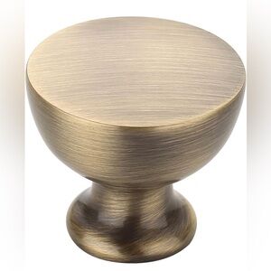 Alzassbg 9 Pack Brushed Antique Brass Cabinet Knobs (Jy15)